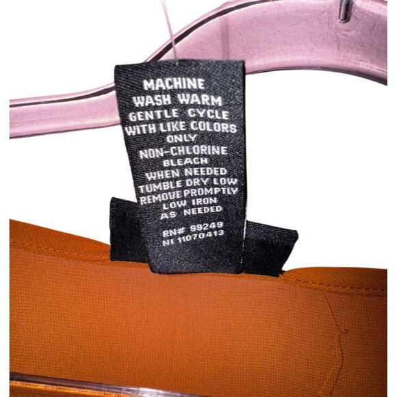 Mustard‎ Yellow Plus Size 2X Ruffle Boho Blouse Polyester Peasant Top Casual - Picture 5 of 6